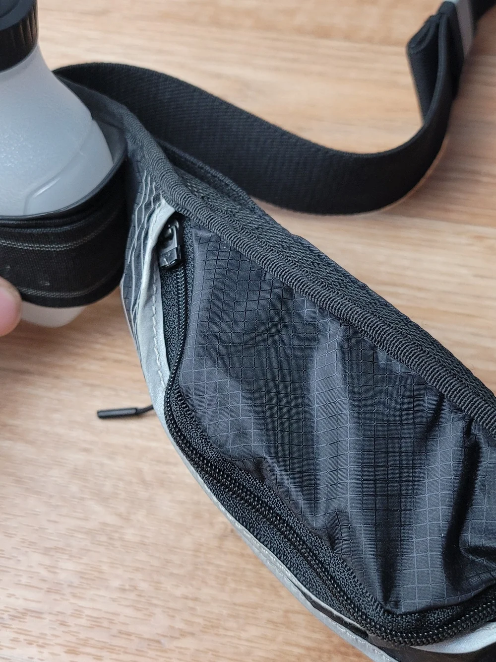 Nike Running Waist Pack Belt Black Lightweight Double Bottle Hydration